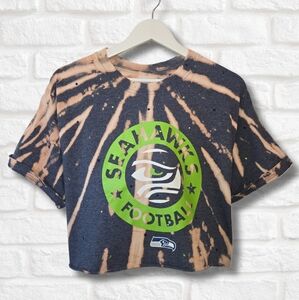 Seattle Seahawks Rhinestone Crop Top